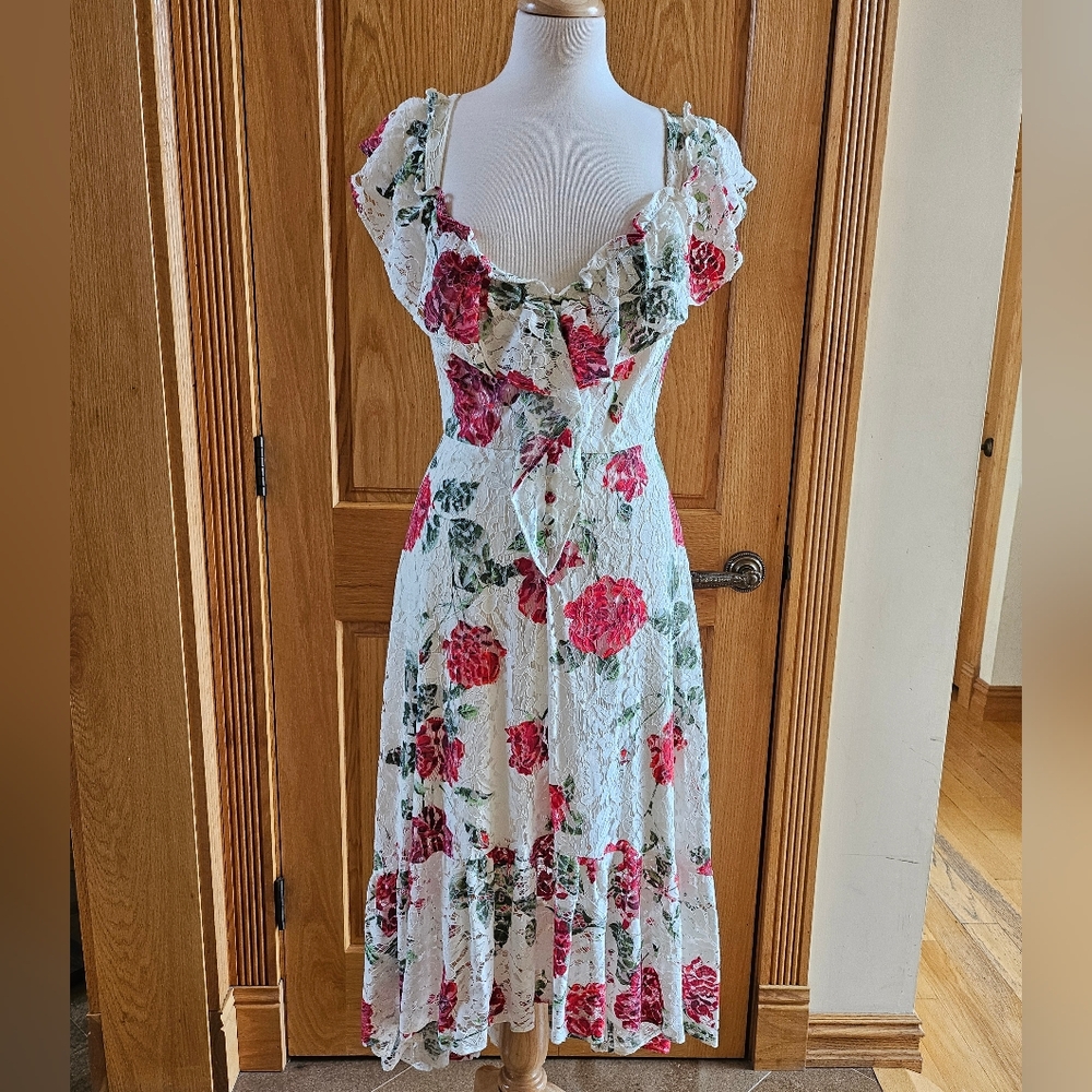 BCBGMAXAZRIA Floral Dress.